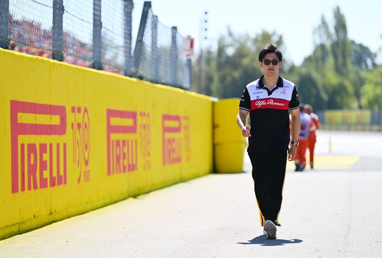 zhou-guanyu-of-china-and-alfa-romeo-f1-looks-on-from-the-news-photo