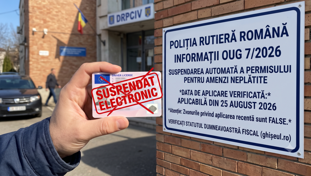 OUG 7/2026 și Suspendarea Permisului pentru Amenzi Neplătite OUG 7/2026 și Suspendarea Permisului pentru Amenzi Neplătite